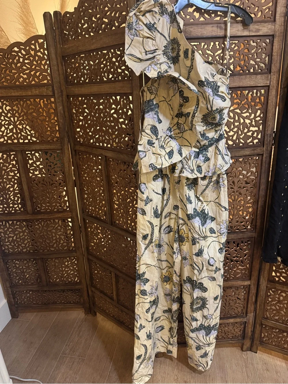 Ulla Johnson Solana Jumpsuit One Shoulder Wide Leg - Picture 2 of 4